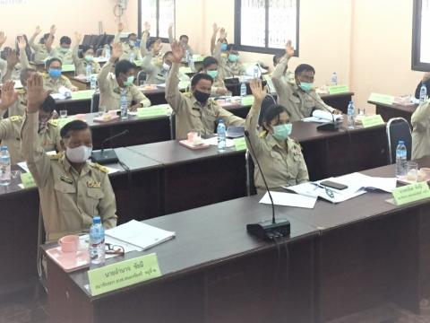 รูปภาพการประชุมสภาองค์การบริหารส่วนตำบลหนองชัยศรี สมัยสามัญ สมัย