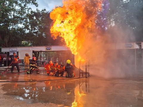 ฝึกซ้อมแผนป้องกัน ประจำปีงบประมาณ2568