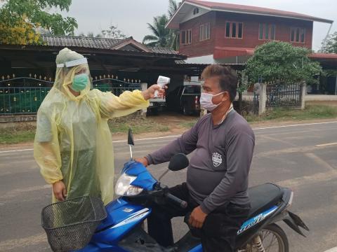 รวมรูปภาพ : ตำบลหนองชัยศรี ร่วมป้องกันการแพร่ระบาดของเชื้อไวรัสโ