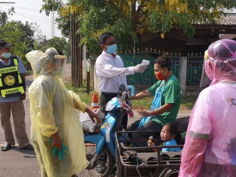 รวมรูปภาพ : ตำบลหนองชัยศรี ร่วมป้องกันการแพร่ระบาดของเชื้อไวรัสโ