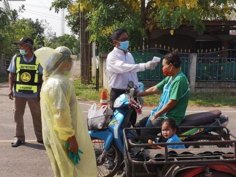 รวมรูปภาพ : ตำบลหนองชัยศรี ร่วมป้องกันการแพร่ระบาดของเชื้อไวรัสโ