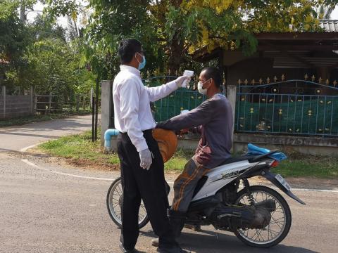 รวมรูปภาพ : ตำบลหนองชัยศรี ร่วมป้องกันการแพร่ระบาดของเชื้อไวรัสโ